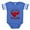 Royal Blue, variant on CafePress - Daddyslittlechamp - Cute Infant Baby Football Bodysuit