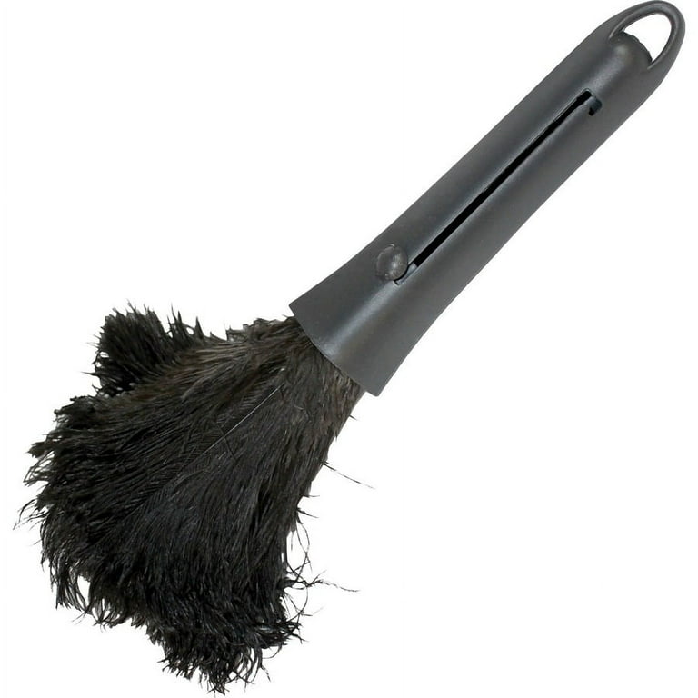 Genuine Joe Retractable Feather Duster - Plastic Handle - 12 / Carton - Brown Genuine Joe Retractable Feather Duster - Plastic Handle - 12 / Carton - Brown
