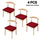 thumbnail image 2 of 4 Uds fundas para asientos de sillas Jacquard funda para asiento de silla con funda extraíble funda elástica para asiento Protector para silla de comedor, 2 of 5