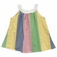 thumbnail image 1 of HBFAGFB Robes d'Été pour Filles Robe de Fête Sans Manches à Rayures Décontractée Taille 130, 1 of 5