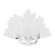 thumbnail image 4 of Máscara de plumas artificiales de media cara, accesorio de moda para fiesta de disfraces de cosplay Plata, 4 of 8