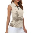 thumbnail image 4 of Whosucclay Saguaro Desert Sketch Print Golf Sleeveless Tank for Women, Easy Clean Women's Sleeveless Golf Shirts Elastic Moisture Wicking Golf Shirts for Women, 4 of 8