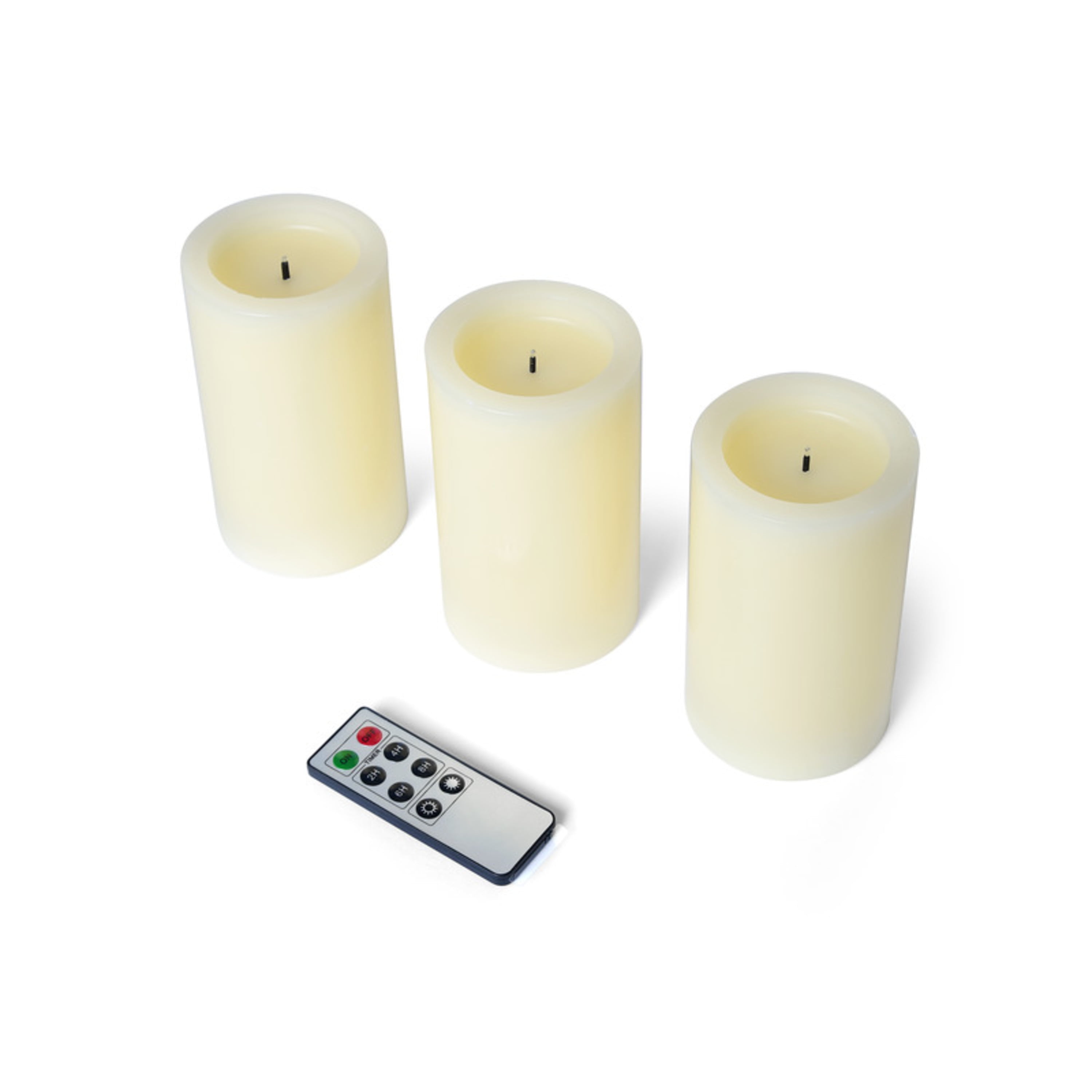 Bombay Ivory Wax LED Pillar 5 Piece Bombay Ivory Wax LED Pillar 5 Piece