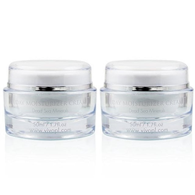 Crema de día Vivo Per Lei - Crema facial del Mar Muerto para piel seca y apagada - Crema hidratante de día con manteca de karité - Hidratante de día no graso - Crema facial hidratante para mujeres (pa