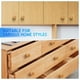 thumbnail image 5 of 8 tiradores de cajón de ratán, redondos y de madera tejida, estilo bohemio, para puertas de armarios, muebles de madera y cajones con tornillos., 5 of 7