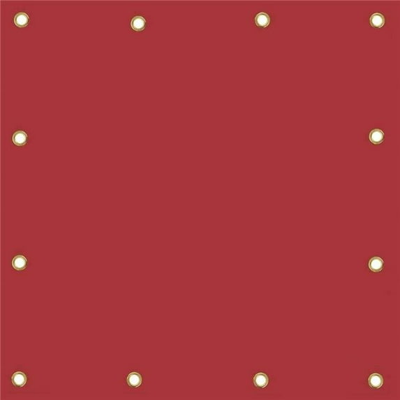 Covers & All TARP-T-Red-14 18 oz Multiple Size Waterproof Tarpaulin Red - 10 x 50 ft.
