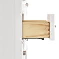 thumbnail image 2 of Ariel Kensington 42 In. Right Offset Oval Single Sink Bathroom Vanity With Carrara White Quartz Countertop 1.5 Edge In White, 2 of 9