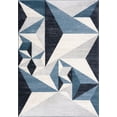 thumbnail image 2 of Abani Deco Collection Grey Blue 8' x 10' Geometric Triangles Modern Area Rug, 2 of 5
