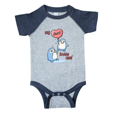 

Inktastic My Aunt Loves Me Gift Baby Boy or Baby Girl Bodysuit