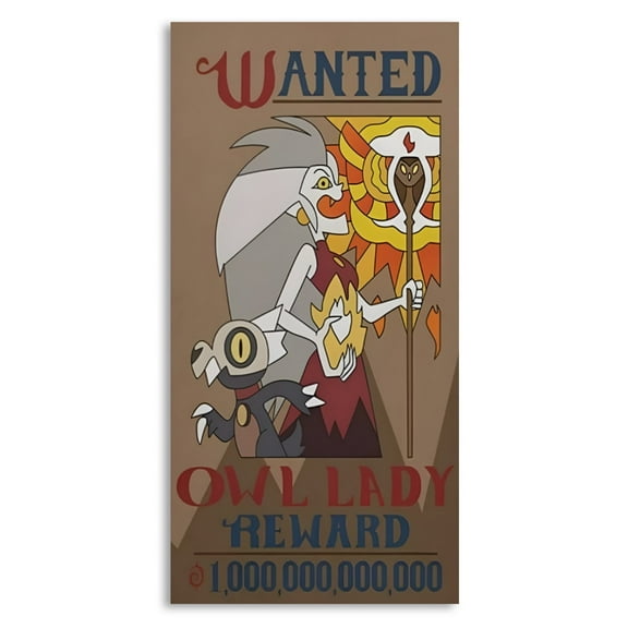 Wall Poster for Bedroom Decor Art Print - the Owl House Wanted Canvas Art Poster (Size: 8'x16')