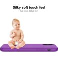 thumbnail image 4 of iPhone Xs Max Case with Screen Protector,Soft Liquid Silicone Gel Rubber Bumper Cover,Slim Fit Shockproof Protective Phone Case for iPhone Xs Max Purple, 4 of 8