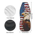 thumbnail image 6 of Uourmeti Eagle USA Flag Car Seat Cover 1 Piece Seat Covers for Cars Durable Anti Fade Suitable for Truck Sedan, 6 of 6