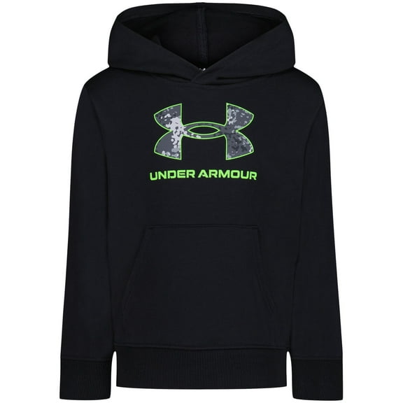 Boys 4-8 Under Armour Rival Print Fill Graphic Hoodie Color: Black Size: 7