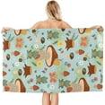 thumbnail image 2 of Mushrooms Large Beach Towel - Plush Thick Cotton Pool Towel, Adult Beach Towels, 2 of 16