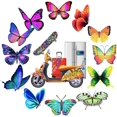 thumbnail image 4 of Set de pegatinas 50 piezas, Pegatinas estéticas de mariposas, pegatinas de vinilo impermeables para portátil maleta caja del teléfono celular casco motocicleta monopatín snowbo, 4 of 4