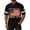 Black, variant on Men's 4th of July USA Flag Football Jersey Independence Day 250 Anniversary Red White Blue American Patriotic Shirt,Blue,XL