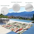 thumbnail image 3 of Farmhouse Parrots Outdoor Rug for Patio/Deck/Porch, Non-Slip Large Area Rug 4 x 6 Ft, Spring Summer Botanical Leaves Burlap Indoor Outdoor Rugs Washable Area Rugs, Camping Rug Carpet Runner, 3 of 8