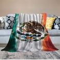 thumbnail image 2 of COMIO Mexican Flag Throw Blanket, Super-Soft Extra-Large Mexico Flag Blanket for Men, Women, Teens and Children, Cute Mexican Blanket Warm and Cozy Throw for Bed, Couch, or Traveling, 2 of 6