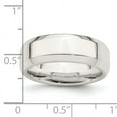 thumbnail image 2 of 925 Sterling Silver 7mm Bevel Edge Band Ring Size 5.5, 2 of 5