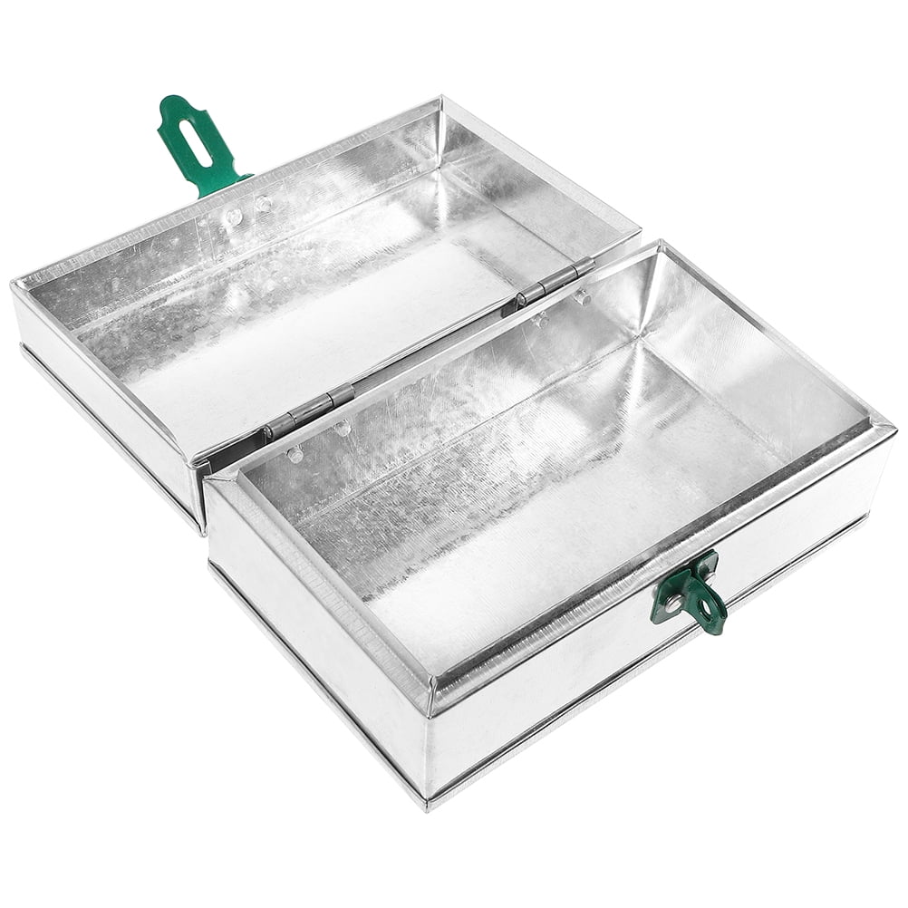 OUNONA Tool Storage Case Iron Hardware Storage Box for Home Repair 1Pcs