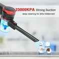 MOOSOO Cordless Vacuum, 23Kpa Poweful Suction Stick Vacuum Cleaner with