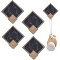thumbnail image 1 of Yjmei - Gancho adhesivo de 4 piezas sin perforaciones, gancho adhesivo para baño, gancho adhesivo para pared, toallero, ganchos autoadhesivos para colgar utensilios, ropa, murciélagos, 1 of 4