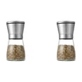 thumbnail image 1 of Oleegame 2PC 1Packs Shakers Fill Use To Steel Kitchen 6oz And Pepper Easy Stainless Mill Grinder Kitchen Dining Bar Black, 1 of 7
