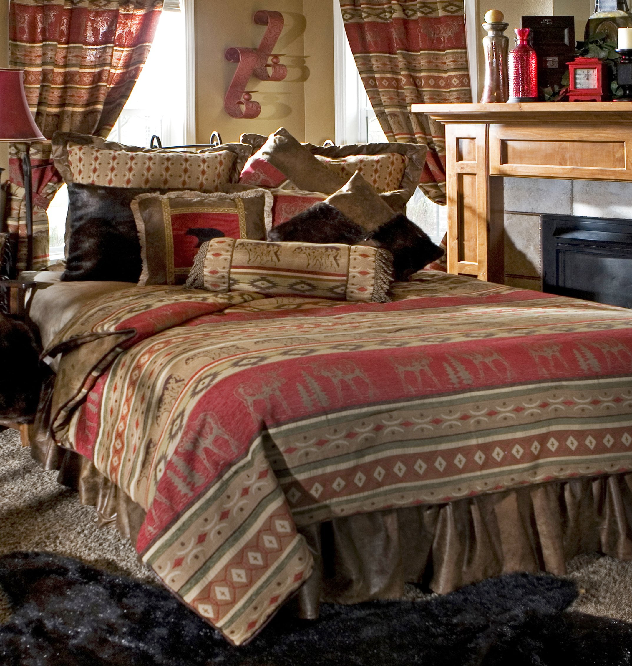 Rustic bed sheets