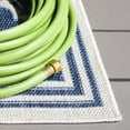 thumbnail image 4 of SAFAVIEH Beach House Wendy Geometric Indoor/Outdoor Area Rug, Blue/Ivory, 6'7" x 6'7" Square, 4 of 16