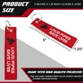 thumbnail image 2 of x xotic tech Keychain Tag with Key Ring for Motorcycles, ATV UTV, Cars, Backpack, Keys Tag Lock Luggage Scooters Embroidered Accessory (LOUD PIPES SAVE LIVES), 2 of 9