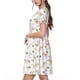 thumbnail image 2 of Easygdp Dachshund Dog Puppy para Vestido Transpirable de Mujer, Vestido Suelto de Manga Corta con Pliegues y Bolsillos para el Verano, 2 of 6
