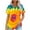 (Type 288)Multicolor, variant on Otvok Womens Printed V-Neck Short-Sleeve T-Shirt Loose Top Short Sleeve Summer Tops