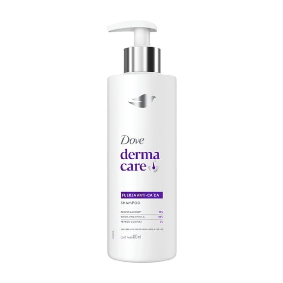 Shampoo Dove Derma Care fuerza anti-caída, reduce la caída, 400 ml