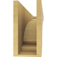thumbnail image 4 of 6"W x 36"D x 12"H Thin Hughes Rough Cedar Woodgrain TimberThane Corbel, Primed Tan, 4 of 6