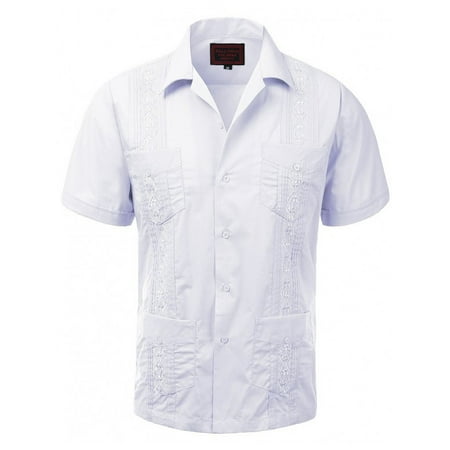 Platoon Guayaberas Men S Short Sleeve Casual Cuban Beach Wedding