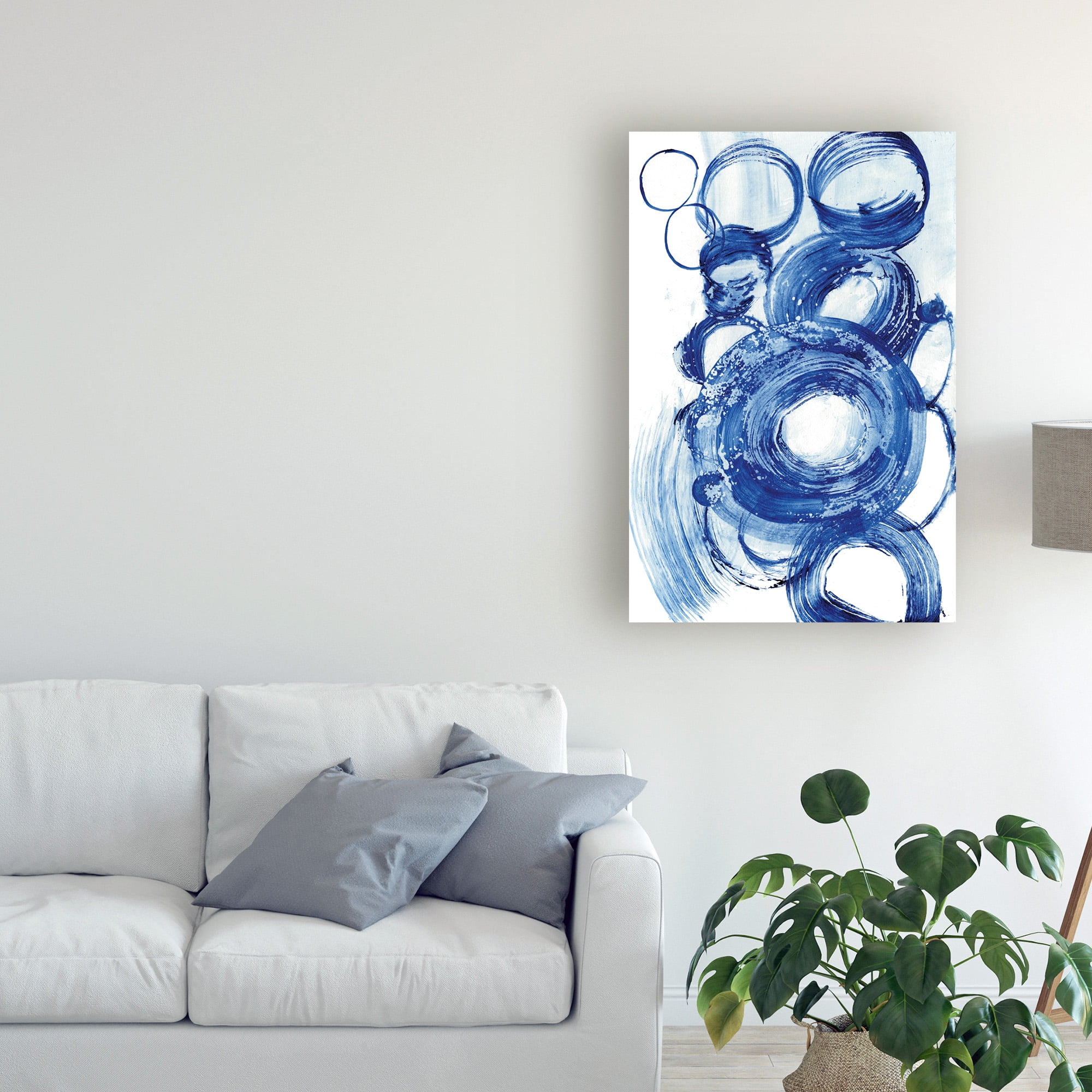 Trademark Fine Art 'Blue Circle Study II' Canvas Art by Jodi Fuchs
