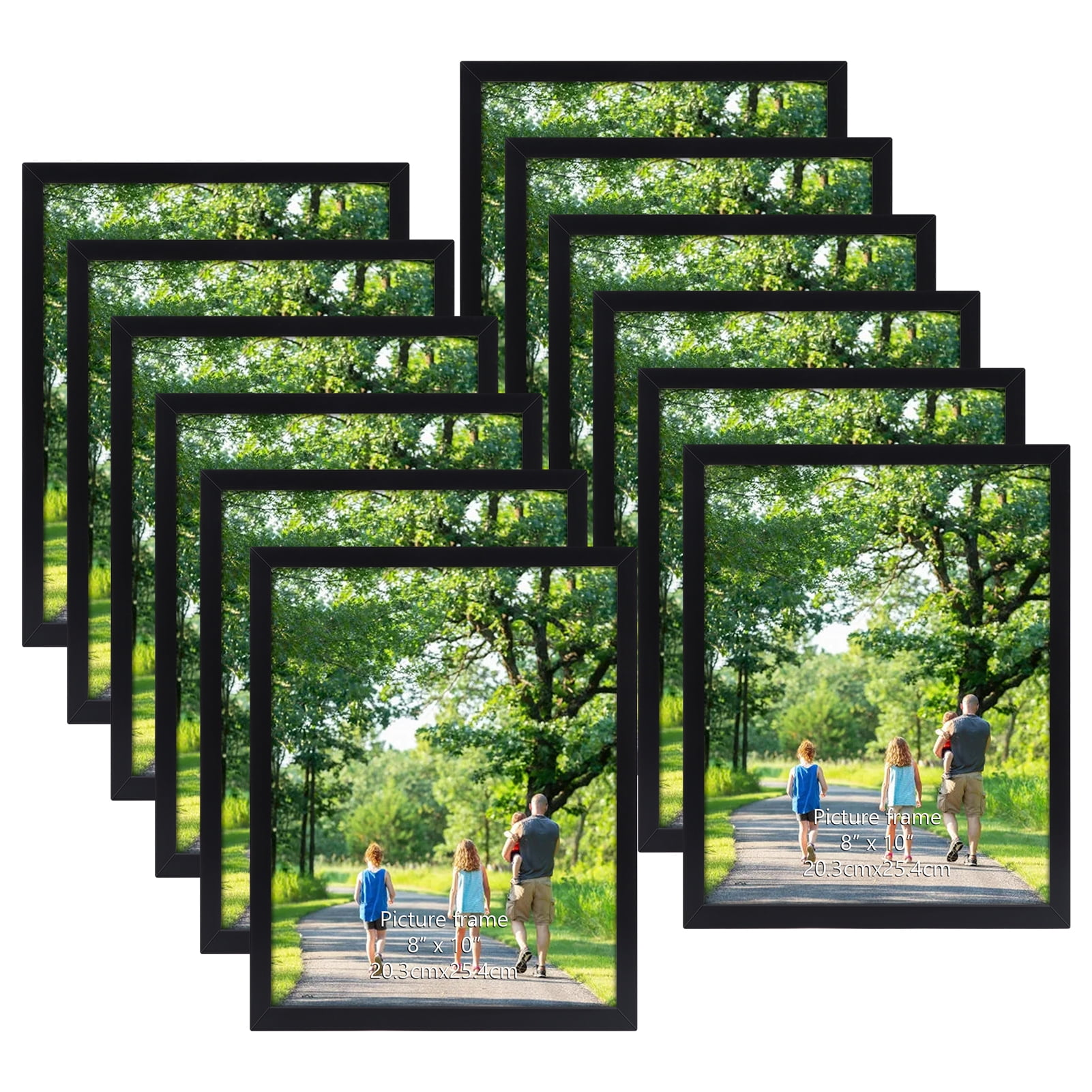 8x10 Picture Frame Set of 18, Multi Photo Frames 8 by 10 Bulk for Wall
