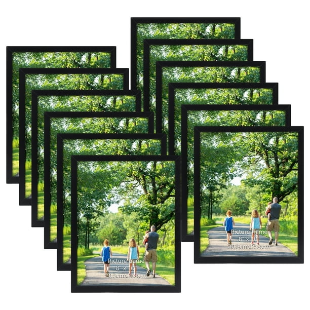 8x10 Picture Frame Set of 18, Multi Photo Frames 8 by 10 Bulk for Wall