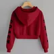 thumbnail image 5 of Sudadera Ombliguera Crop Top Con Capucha Para Sublimar, 5 of 8
