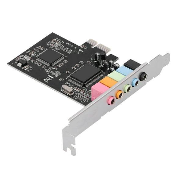 Sound Card Audio Card PCI-E 5.1 Sound Card CMI8738 Chip Stereo Audio Card Support For 7 For Desktop Computer