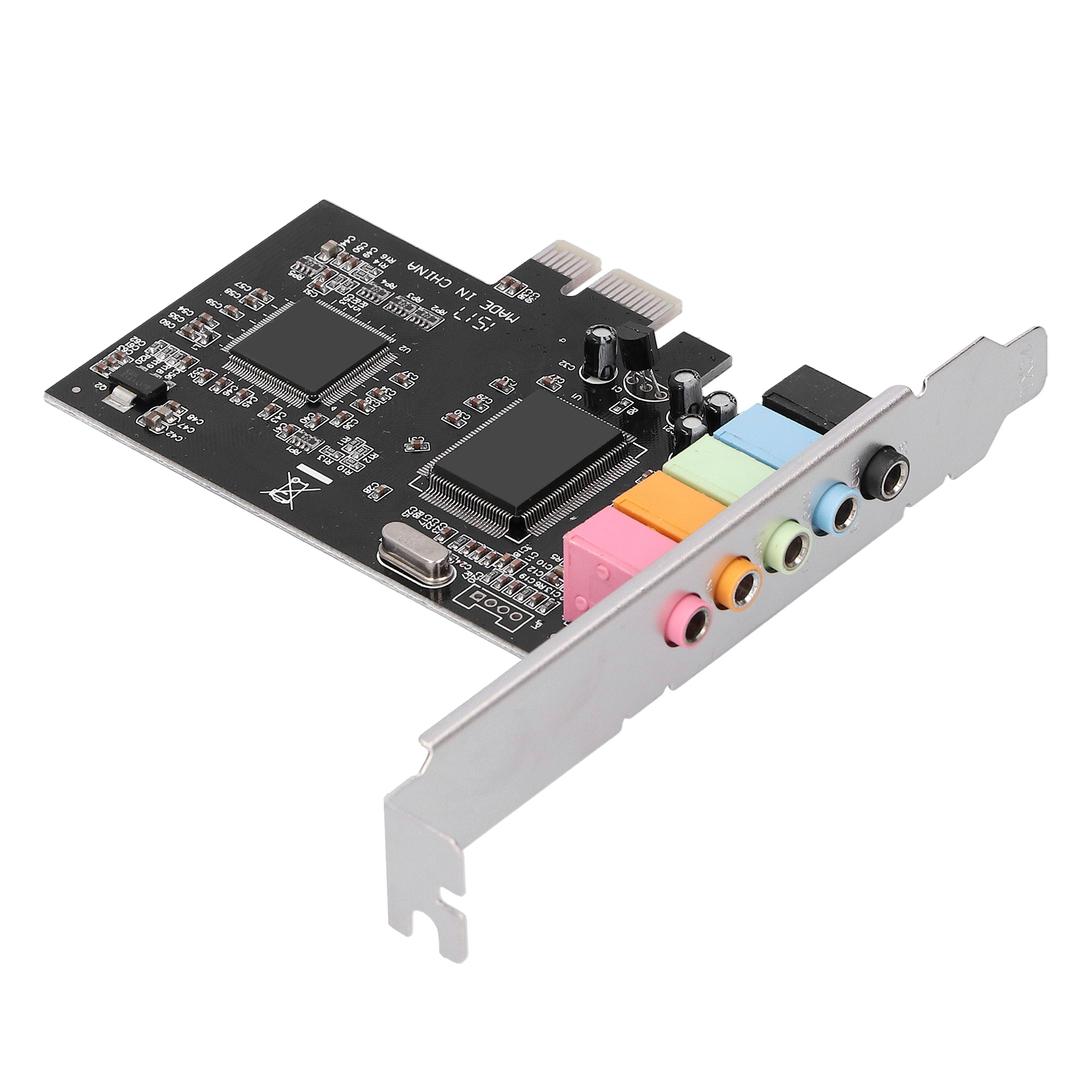 Carte Son PCIe 5.1 Canaux CMI8738 - Pour PC, Compatible Windows 7/8/10 (32/64 Bits)