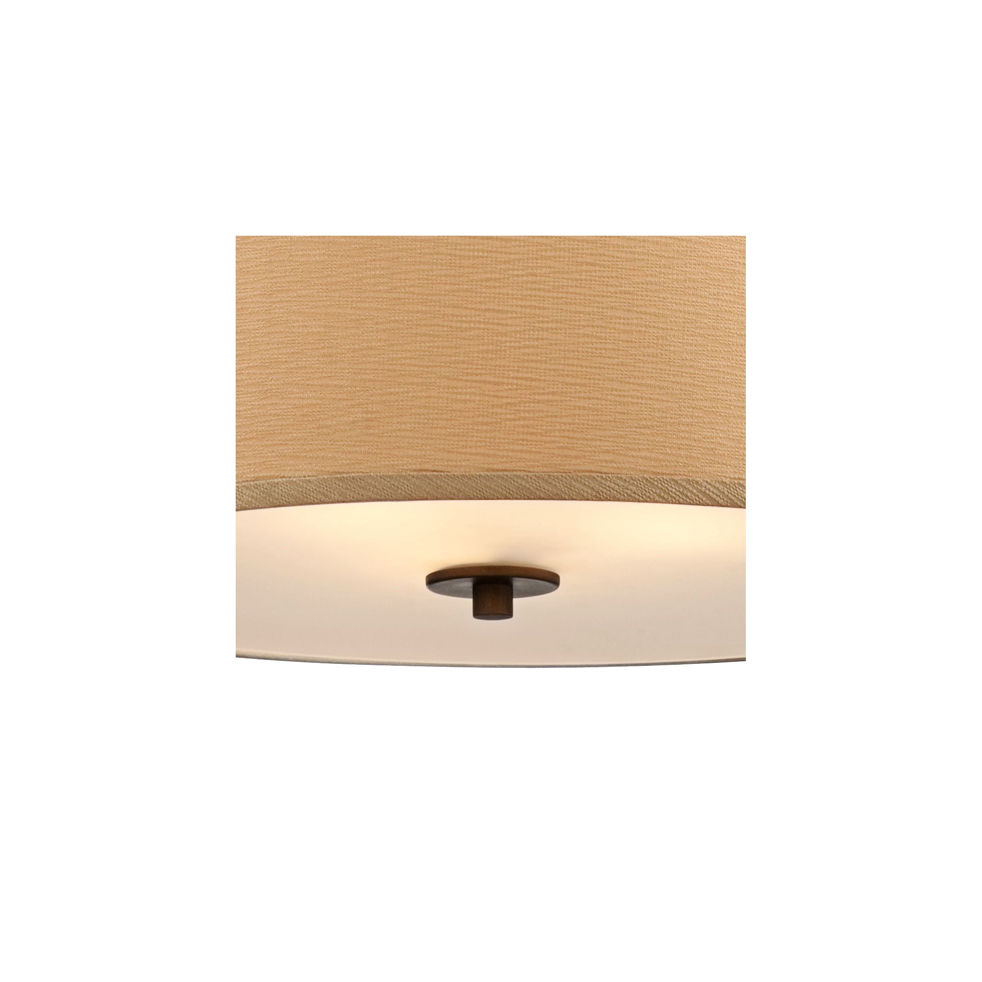 Possini Euro Design Brushed Bronze Drum Pendant Chandelier 20" Wide Modern Sand Stone Linen Shade Fixture for Dining Room House