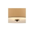thumbnail image 3 of Possini Euro Design Brushed Bronze Drum Pendant Chandelier 20" Wide Modern Sand Stone Linen Shade Fixture for Dining Room House, 3 of 8