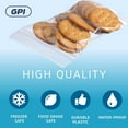 thumbnail image 3 of GPI - Pack of 100 4" x 6" CLEAR PLASTIC RECLOSABLE ZIP BAGS - Bulk 2 mil Thick Strong & Durable Poly Bagies with Resealable Zip Top Lock for Travel, Storage, Packaging & Shipping., 3 of 9