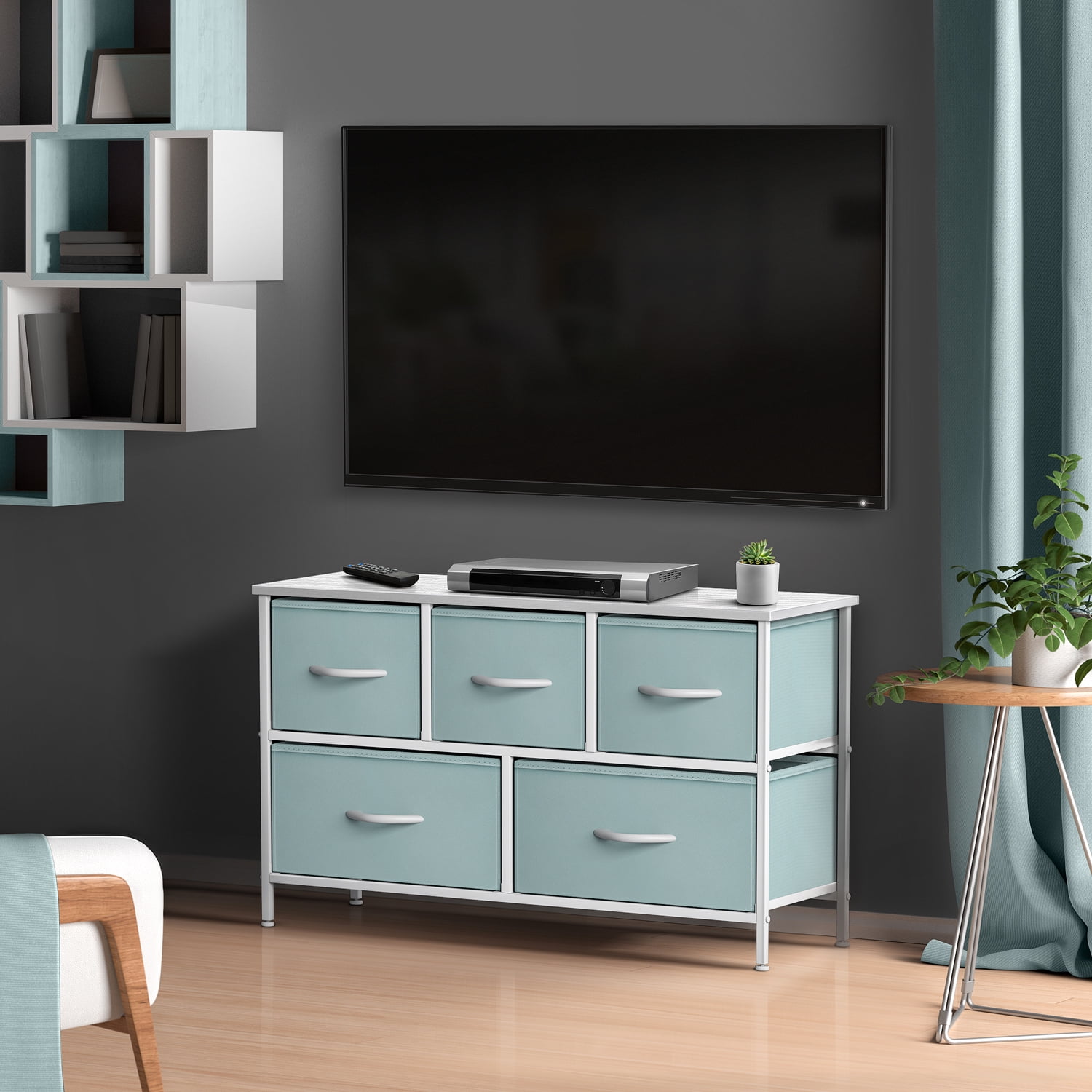 Sorbus Dresser with 5 Drawers - Furniture Storage Chest for Kid’s, Teens, Bedroom