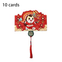 Pekkaxy 2025 Year of the Horse Folding Red Envelope, Multi-Layer Cash Slot with Auspicious Decor, for Lunar New Year Gifts, Business Blessings, and Holiday