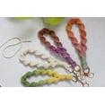 thumbnail image 4 of Handmade ombre dip dyed Macrame Keychain / Wristlet / Accessory, Bridesmaid / Housewarming Gift, Boho inspired, Colorful Macrame Lanyard, 4 of 8