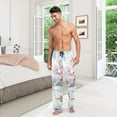 thumbnail image 7 of Men's Pajama Pants Cherry Pink Green Trees Cotton Long Sleepwear Lounge Pants S, 7 of 7
