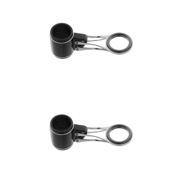koolsoo 2pcs Smooth Fishing Rod Guides Eye Rings Part DIY Pole Repair Kit 19mm 21mm