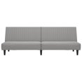 thumbnail image 2 of vidaXL Canapé-lit 2 Places Velours Gris Clair, 2 of 5